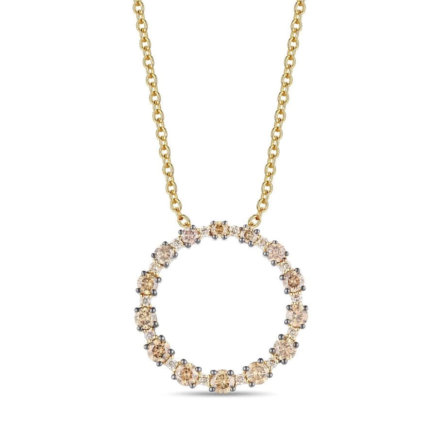 Le Vian® Pendant featuring 5/8 cts. Chocolate Diamonds®, 1/15 cts. Nude Diamonds™ set in 14K Honey Gold™