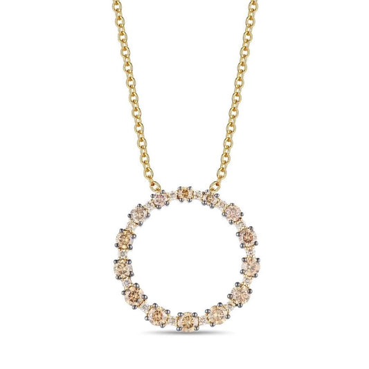 Le Vian® Pendant featuring 5/8 cts. Chocolate Diamonds®, 1/15 cts. Nude Diamonds™ set in 14K Honey Gold™