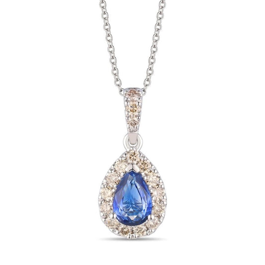 Le Vian® Pendant featuring 1/2 cts. Blueberry Sapphire™, 1/5 cts. Nude Diamonds™ set in 14K Vanilla Gold®