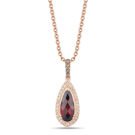 Le Vian® Pendant featuring 1 7/8 cts. Pomegranate Garnet™, 1/5 cts. Nude Diamonds™, 1/20 cts. Chocolate Diamonds® set in 14K Strawberry Gold®