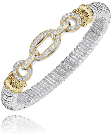 Vahan 14k Gold & Sterling Silver Diamond Bracelet