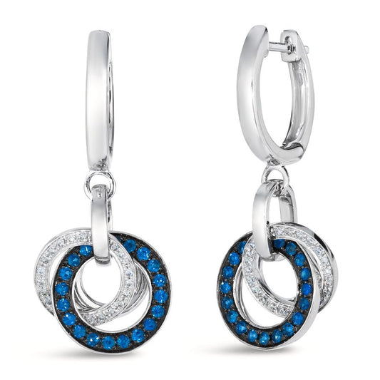 Le Vian® Earrings featuring 1/2 cts. Blueberry Sapphire™, 1/8 cts. Vanilla Diamonds® set in 14K Vanilla Gold®
