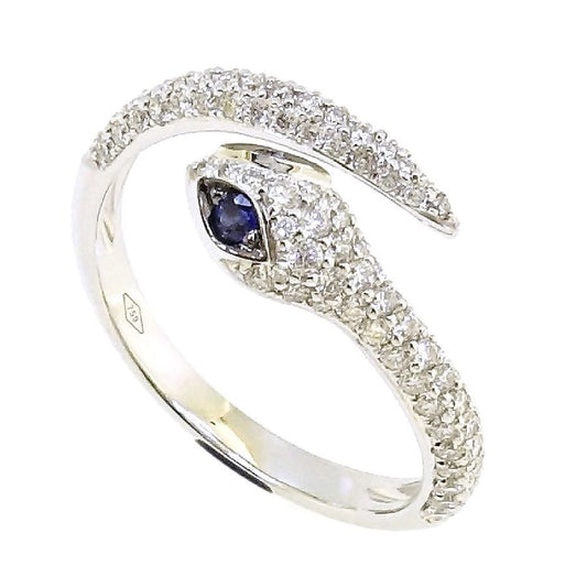 Le Vian® Ring featuring 1/15 cts. Blueberry Sapphire™, 5/8 cts. Vanilla Diamonds® set in 14K Vanilla Gold®